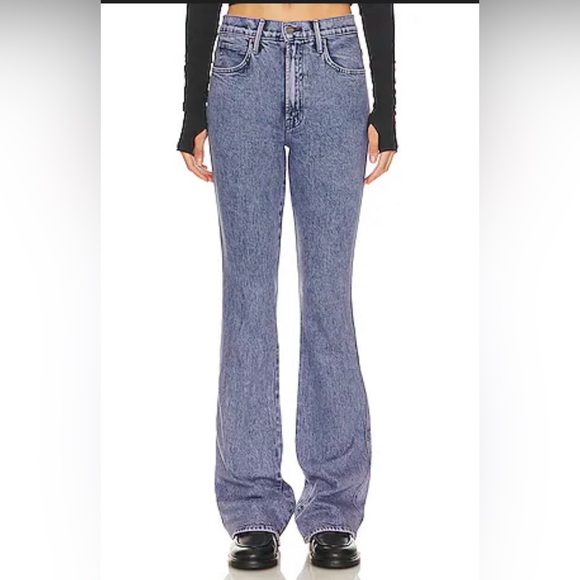 MOTHER Denim - MOTHER The Desperado Heel Paisley Purple High Rise Flare Jeans 25 Retro